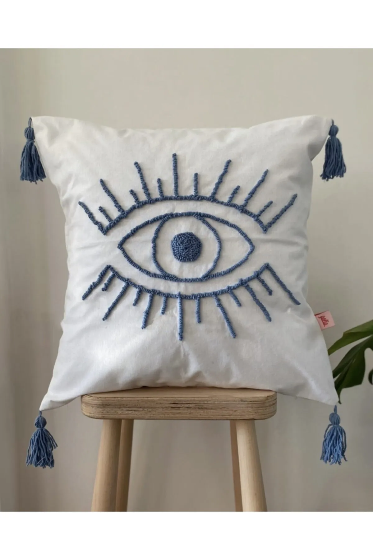 Eye Shaped Punch Pillow Cushion Cover