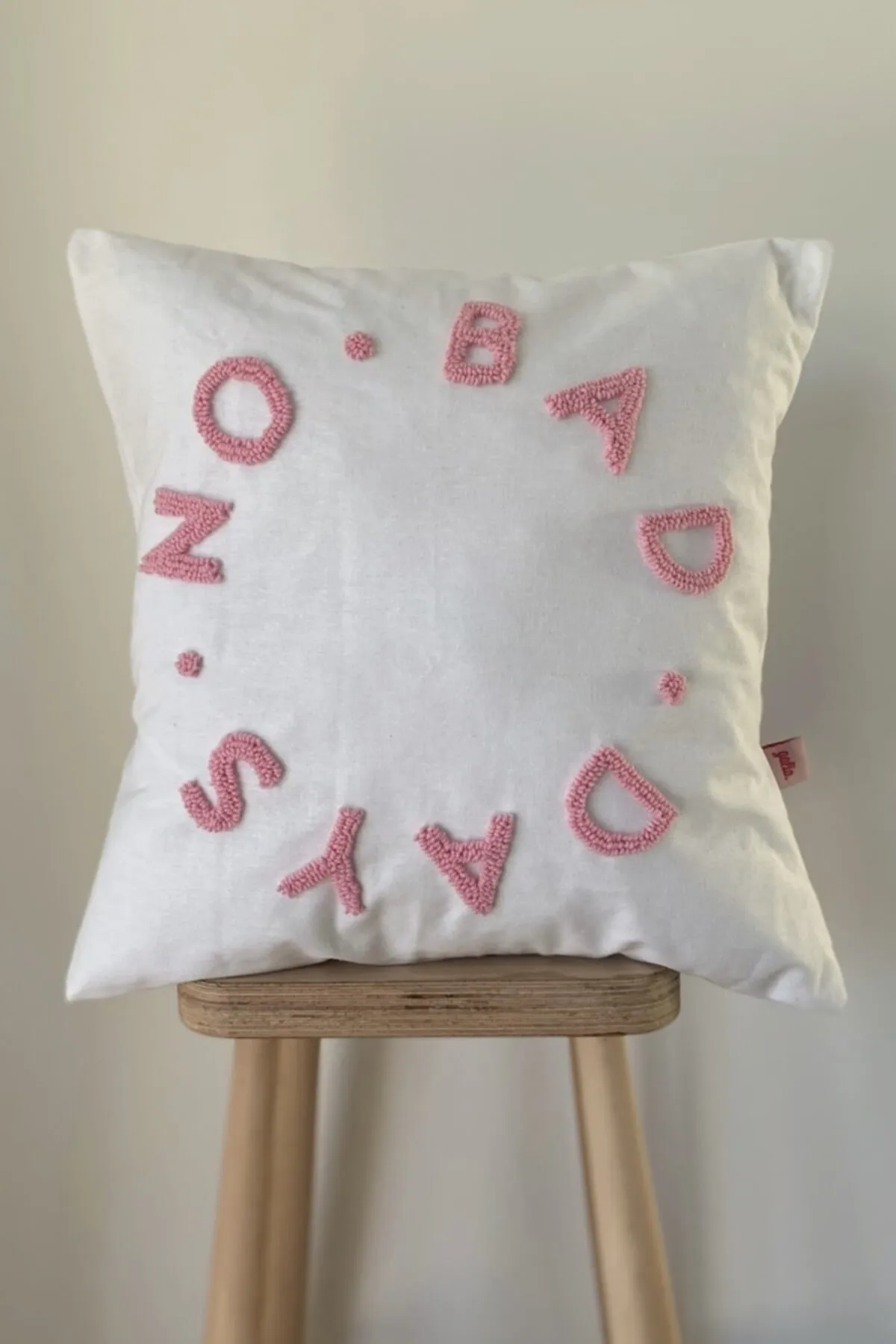 No Bad Days Motto Pink Punch Cushion Pillow Cover