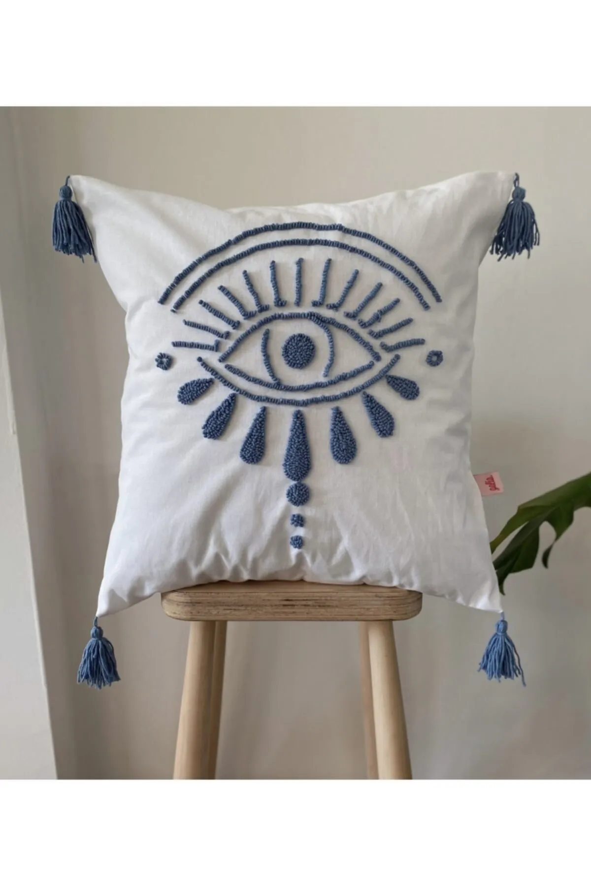Ajna Eye Shaped Punch Cushion Pillow Cover