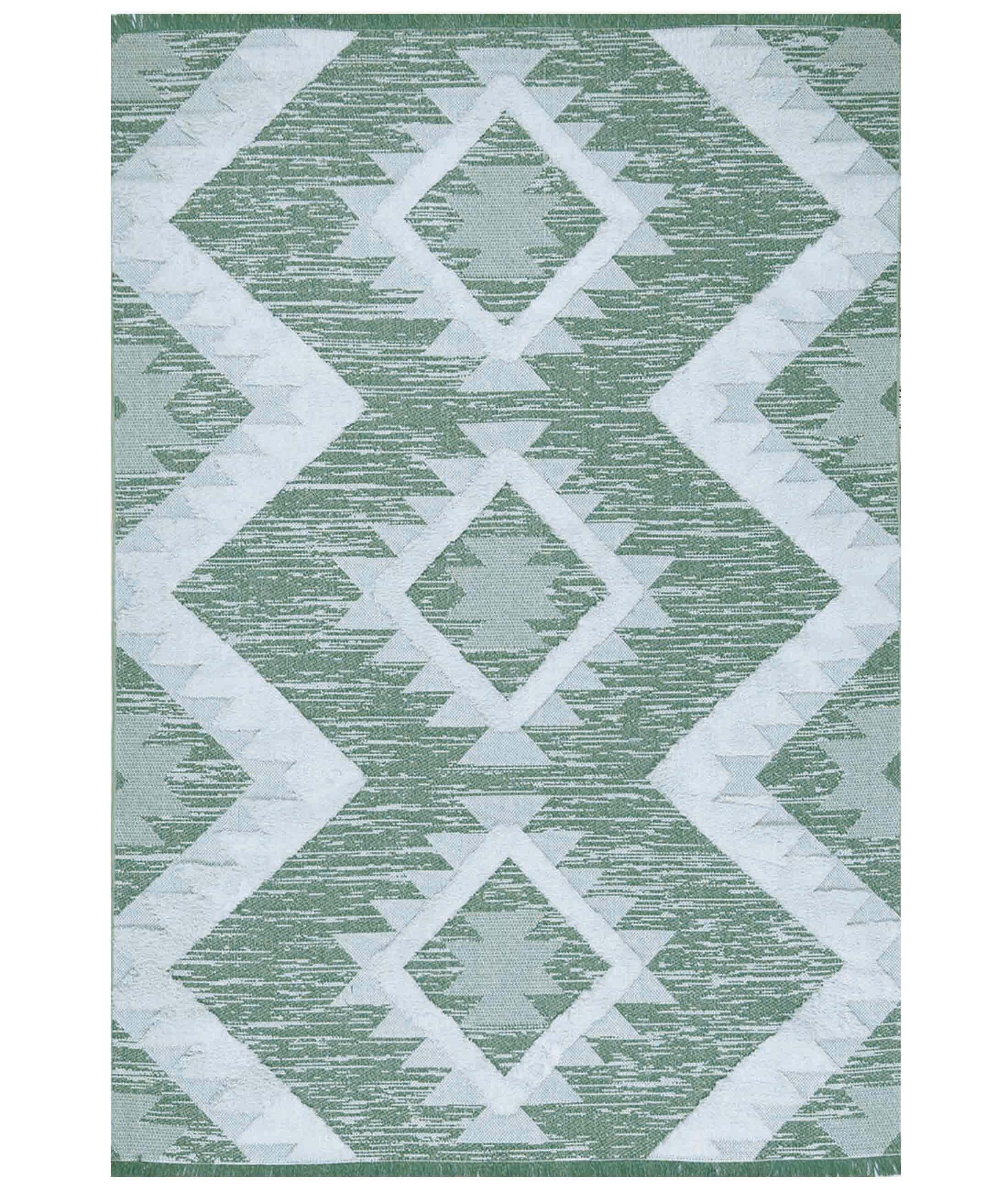 Moroccotton Green Carpet 22312A