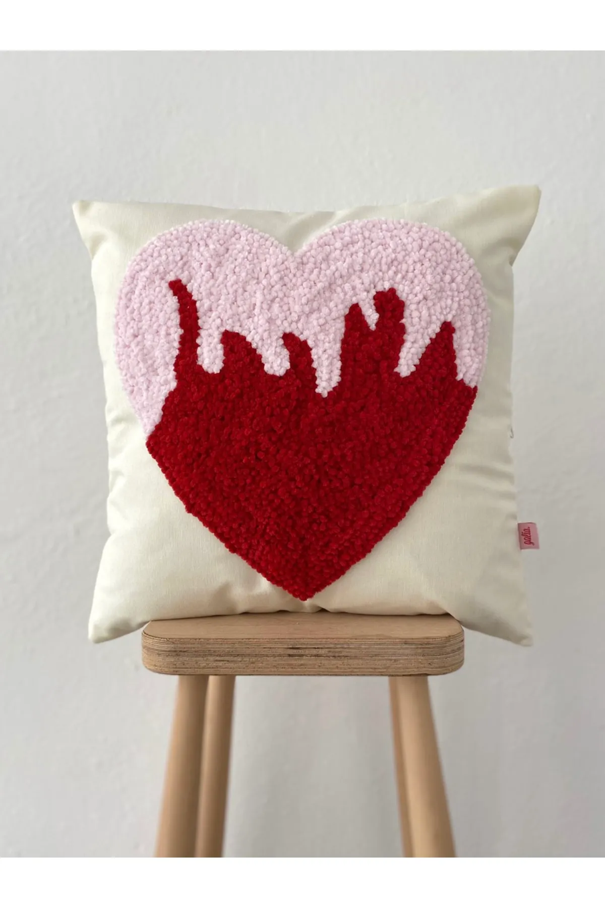 Velvet Heart Fire Spark Punch Cushion Pillow Cover