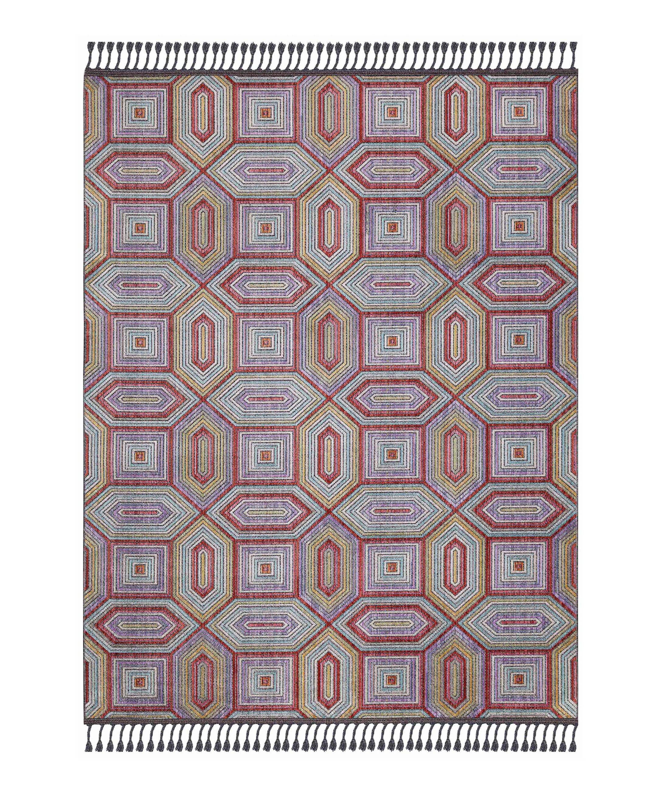 Retro Multicolor Carpet 30259A