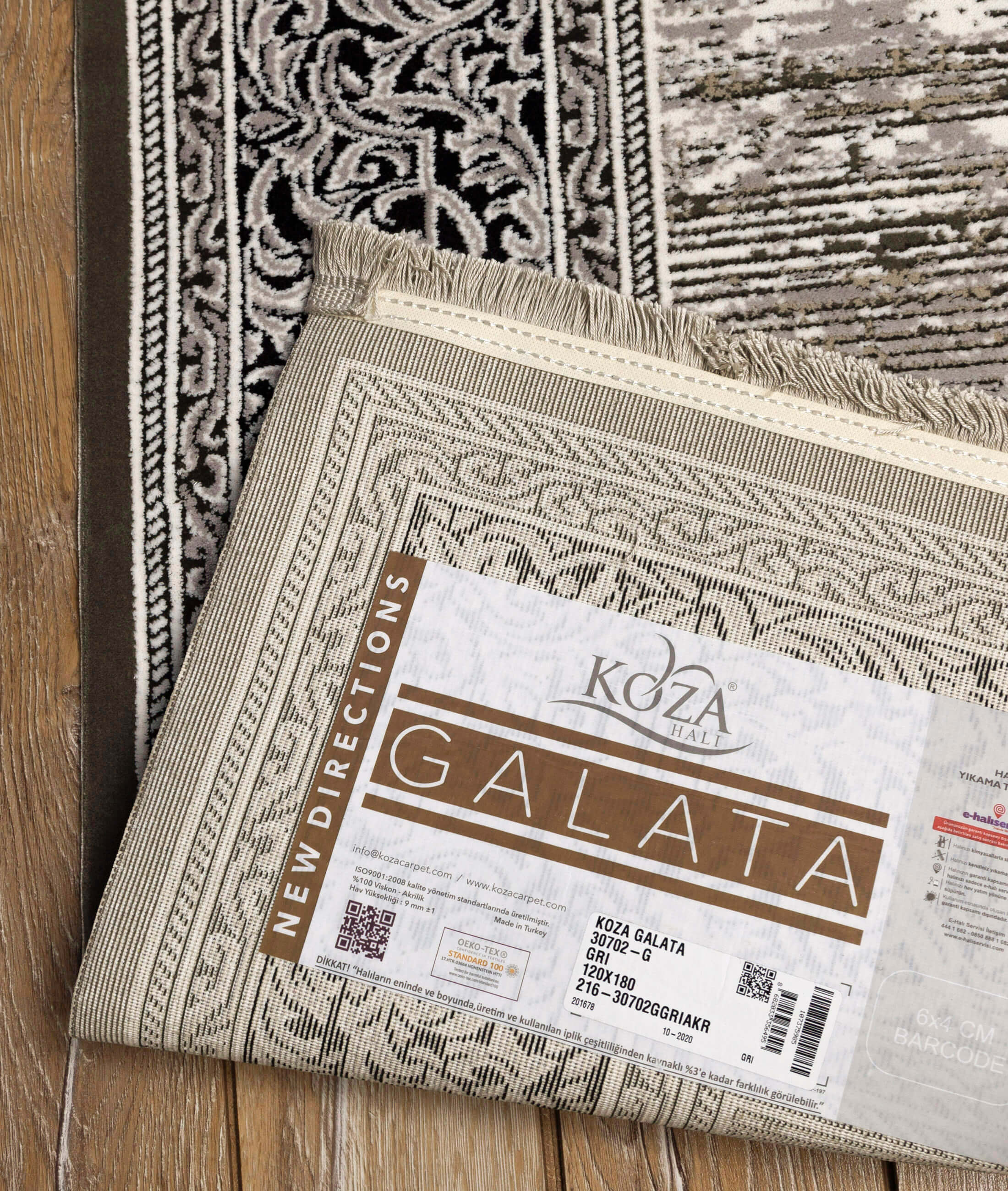 Galata Gray Carpet 30702B