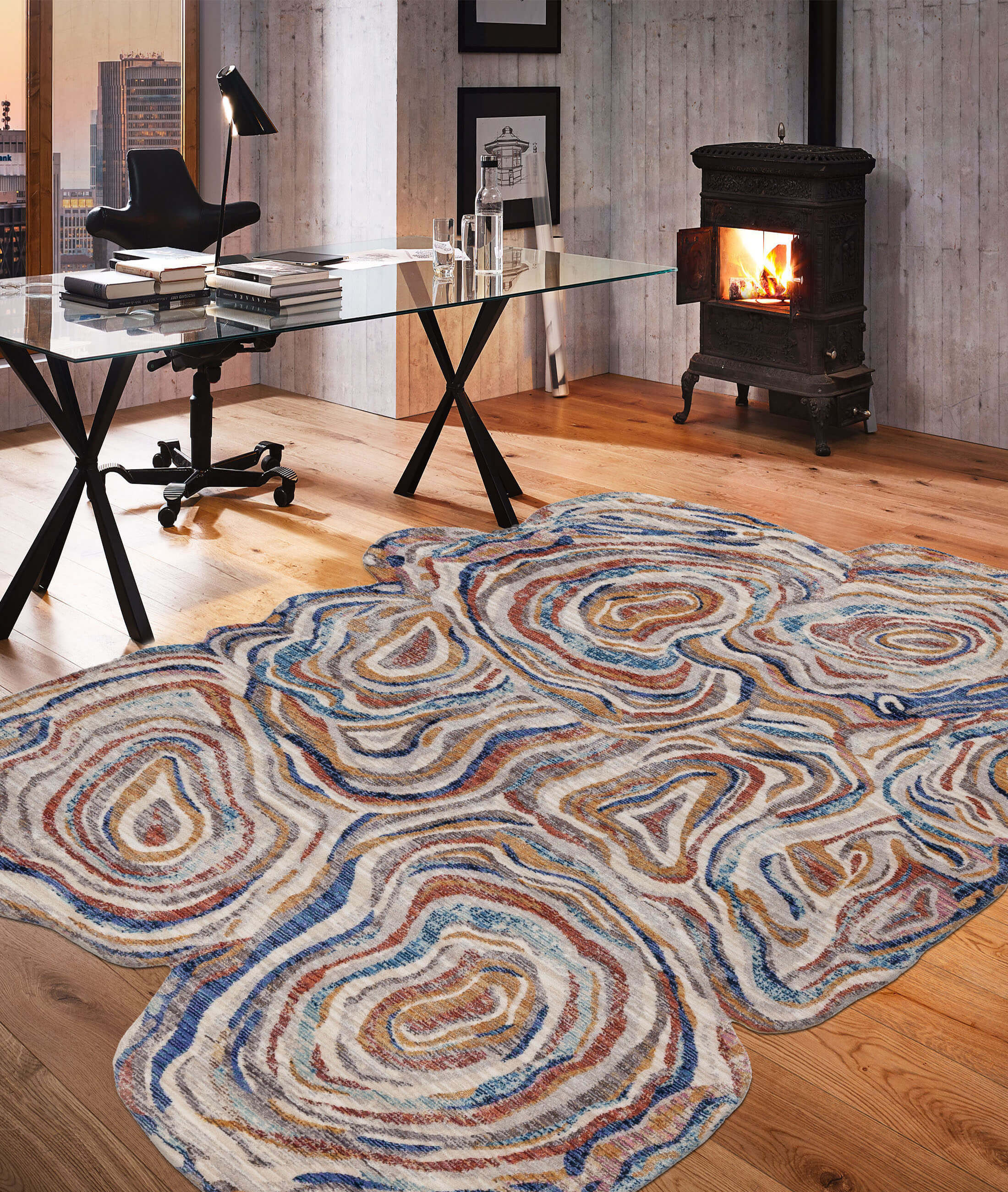 Routine Multicolor Carpet 75312A