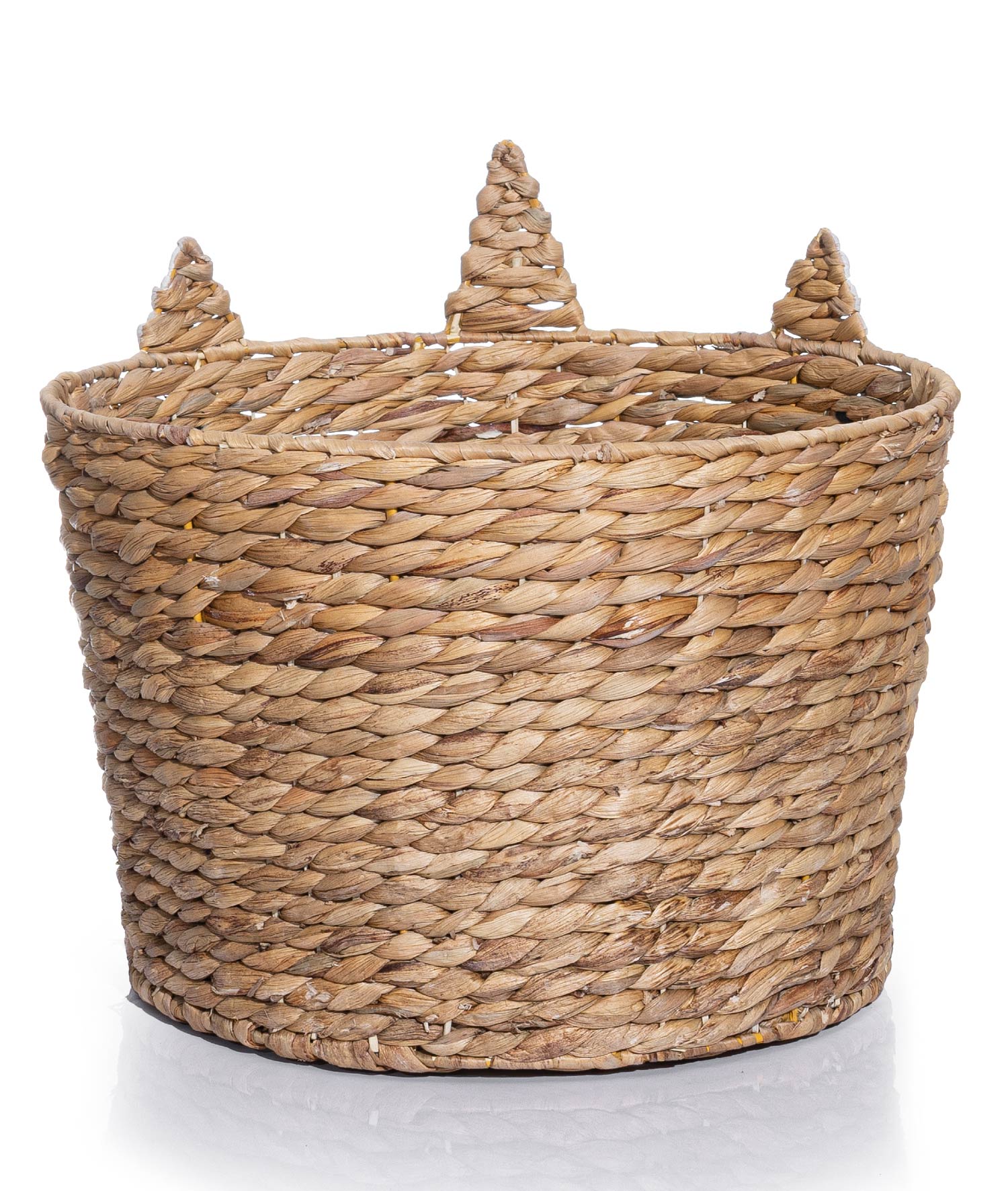 Meander Hand Knitted Water Hyacinth Decorative Multi-Purpose Unicorn Basket 40x40cm