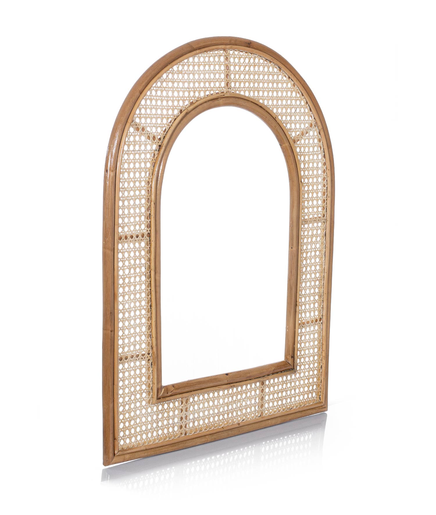 Meander Rattan Decorative Handmade Mirror Frame 90x72
