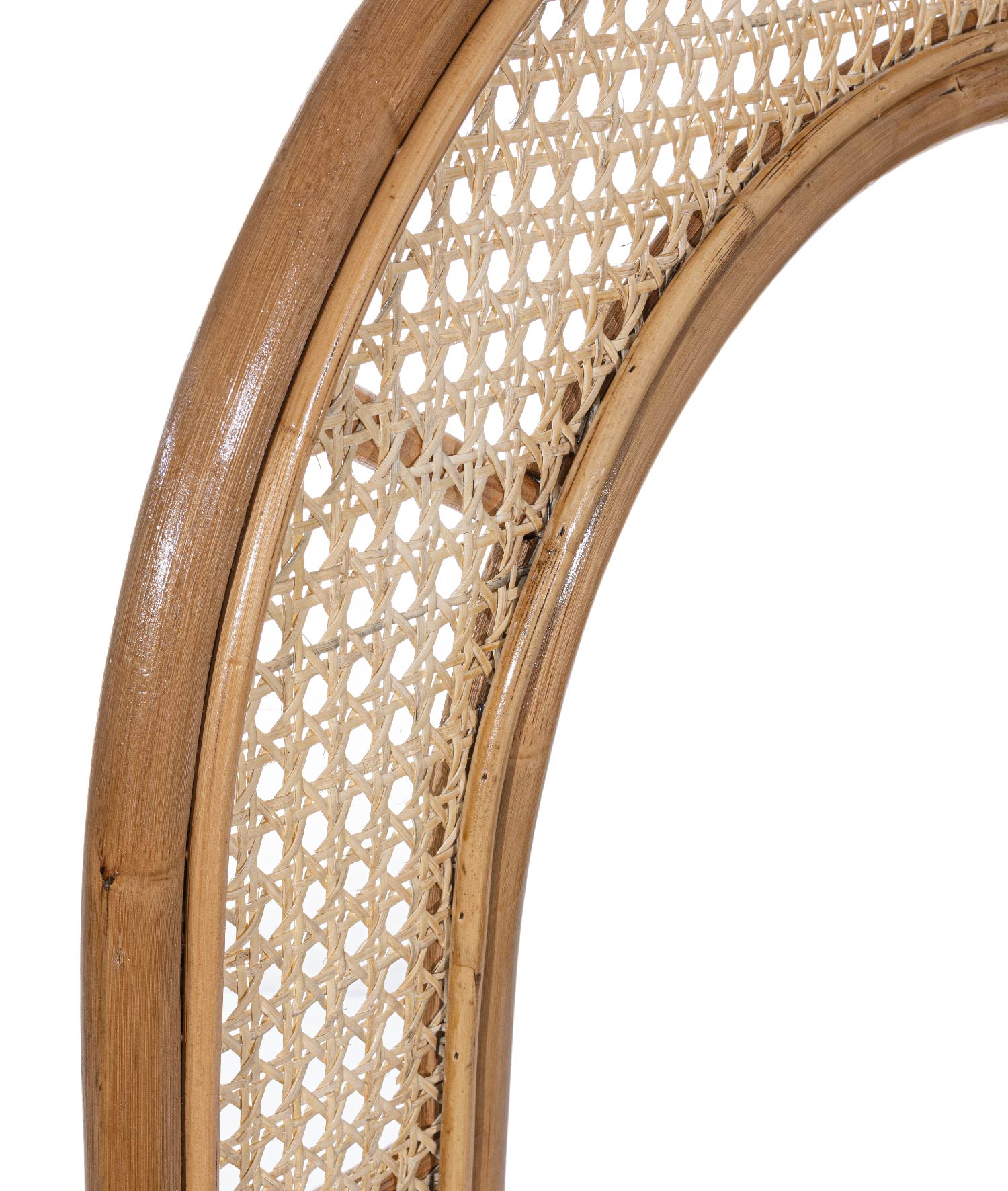 Meander Rattan Decorative Handmade Mirror Frame 90x72