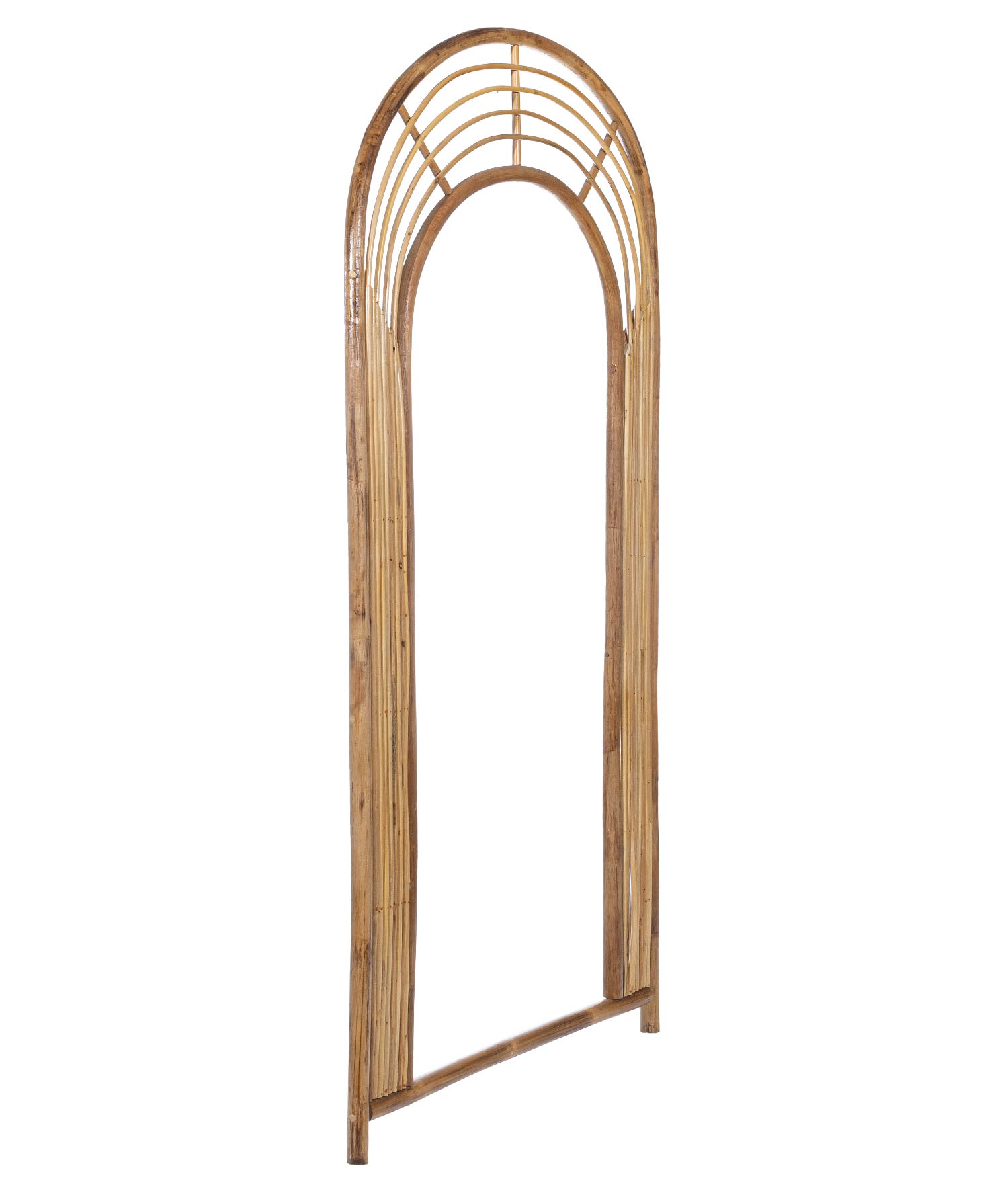 Meander Handmade Natural Weave Rattan Decorative Full Length Mirror 70x180cm