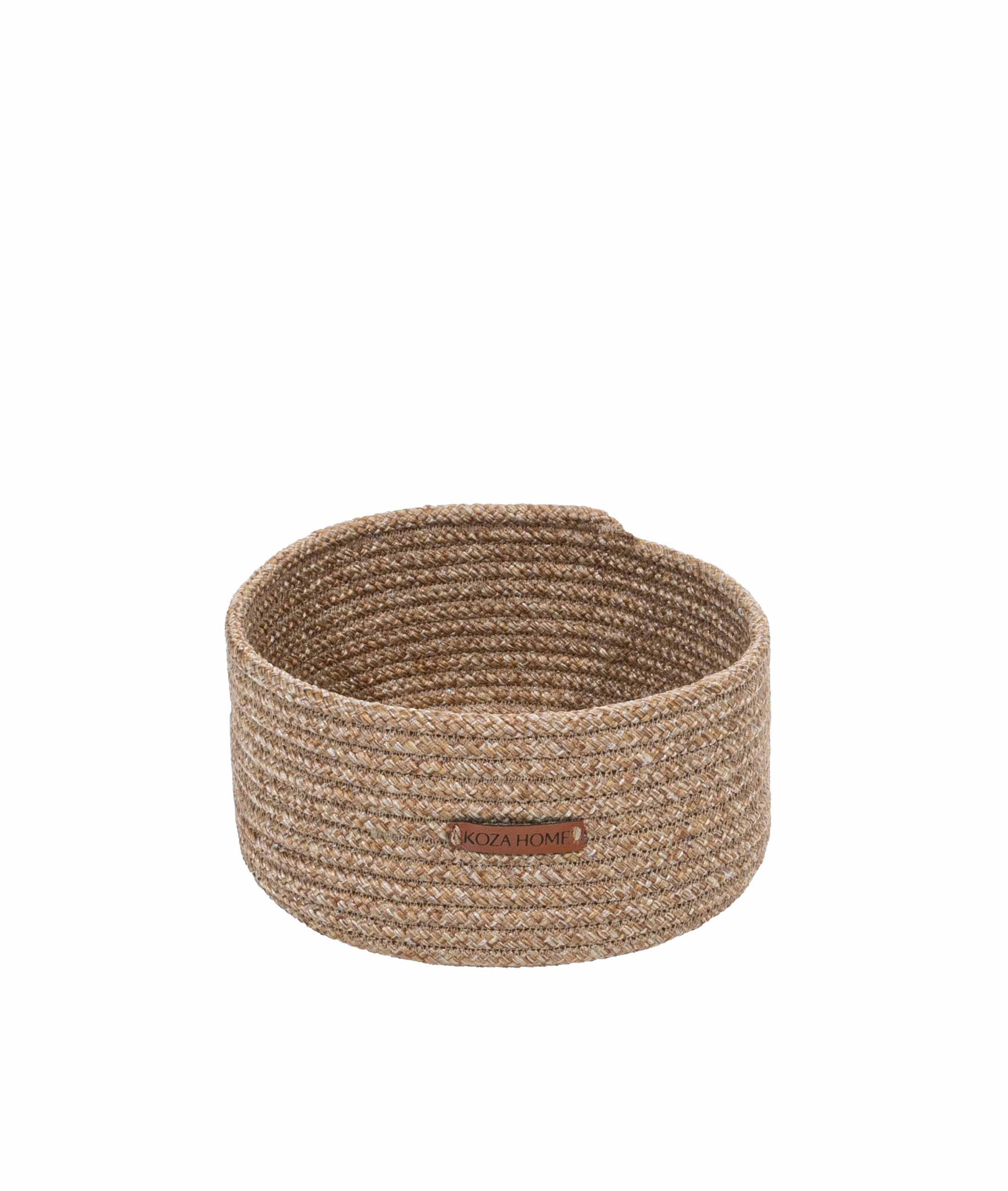 Cesta Handmade Cotton Natural Wicker Decorative Basket 25cm