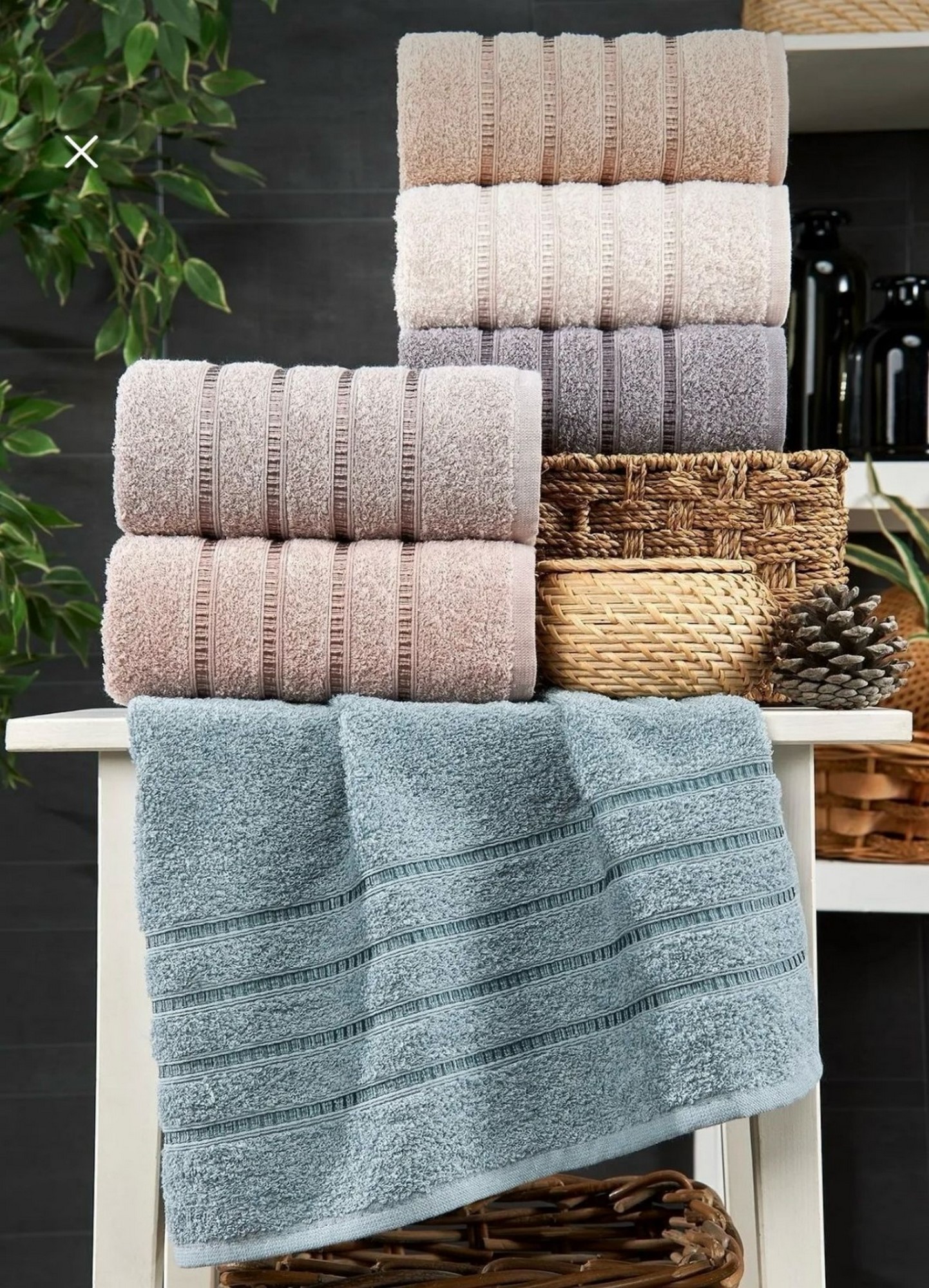 6 piece towel  50x85