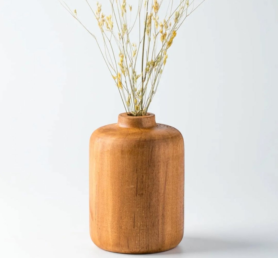 Tulip Wooden Vase